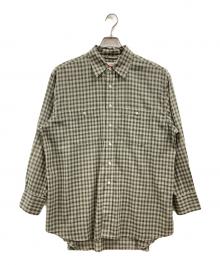 Spick and Span（スピック＆スパン）の古着「コットンボイルチェックシャツ」｜グリーン