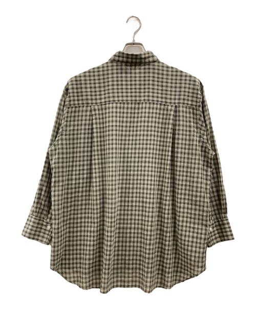 Spick and Span（スピック＆スパン）Spick and Span (スピック＆スパン) コットンボイルチェックシャツ グリーン サイズ:不明（実寸参照）の古着・服飾アイテム
