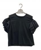 MARILYN MOONマリリンムーン）の古着「gather t-shirt」｜ブラック