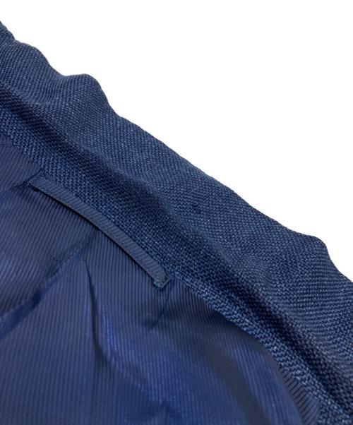 BEAMS F（ビームスエフ）BEAMS F (ビームスエフ) ミックスファブリック ソリッド ジャケット ネイビー サイズ:46の古着・服飾アイテム