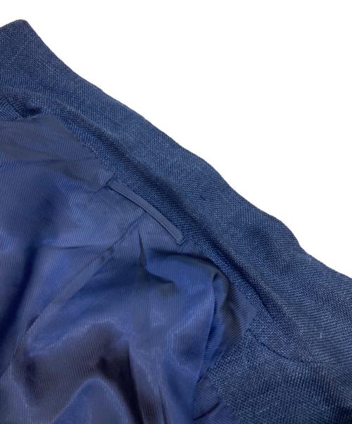 BEAMS F（ビームスエフ）BEAMS F (ビームスエフ) ミックスファブリック ソリッド ジャケット ネイビー サイズ:46の古着・服飾アイテム