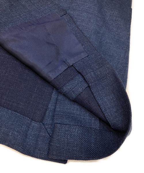 BEAMS F（ビームスエフ）BEAMS F (ビームスエフ) ミックスファブリック ソリッド ジャケット ネイビー サイズ:46の古着・服飾アイテム