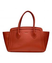 FURLA（フルラ）の古着「カレッジトートバッグ」｜オレンジ