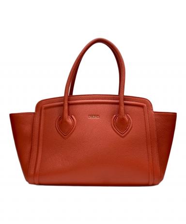 【フルラ】FURLA オレンジ トートバッグ 中古・古着通販】FURLA (フルラ) カレッジトートバッグ オレンジ