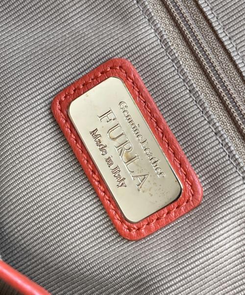 FURLA（フルラ）FURLA (フルラ) カレッジトートバッグ オレンジの古着・服飾アイテム