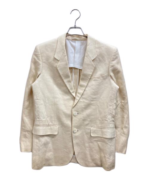 COMME des GARCONS（コムデギャルソン）COMME des GARCONS (コムデギャルソン) リネンテーラードジャケット アイボリー サイズ:不明（実寸参照）の古着・服飾アイテム