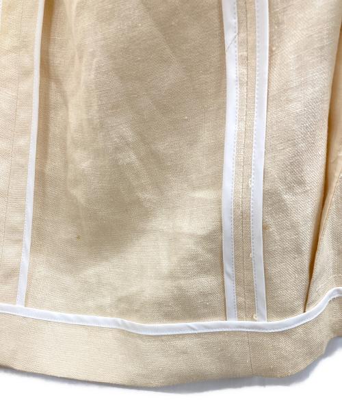COMME des GARCONS（コムデギャルソン）COMME des GARCONS (コムデギャルソン) リネンテーラードジャケット アイボリー サイズ:不明（実寸参照）の古着・服飾アイテム