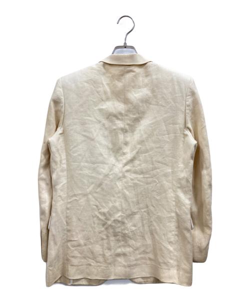 COMME des GARCONS（コムデギャルソン）COMME des GARCONS (コムデギャルソン) リネンテーラードジャケット アイボリー サイズ:不明（実寸参照）の古着・服飾アイテム