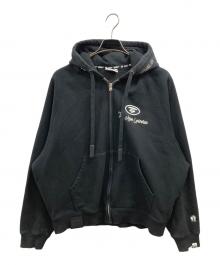 Aape BY A BATHING APE（エーエイプ バイ アベイシングエイプ）の古着「moonface zip-up hoodie」｜ブラック