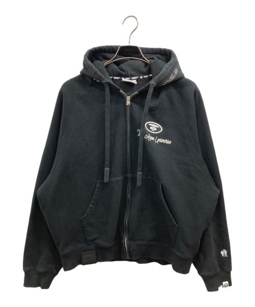 Aape BY A BATHING APE（エーエイプ バイ アベイシングエイプ）Aape BY A BATHING APE (エーエイプ バイ アベイシングエイプ) moonface zip-up hoodie ブラック サイズ:Lの古着・服飾アイテム