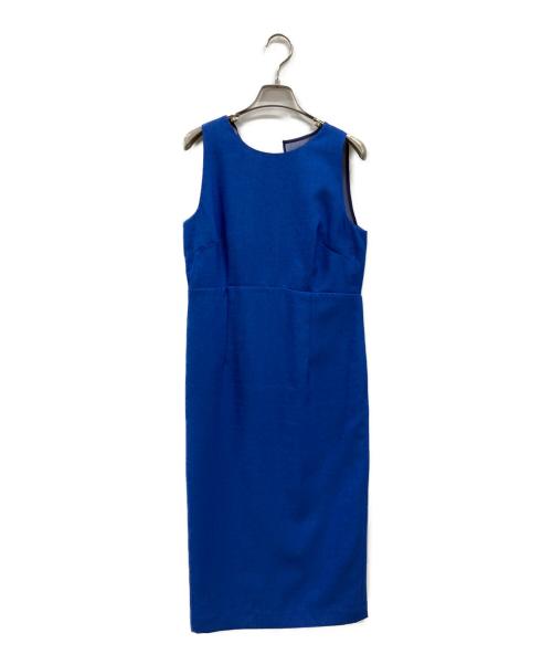 La TOTALITE（ラ ト―タリテ）La TOTALITE (ラ ト―タリテ) バックシャンアイラインワンピース ブルー サイズ:38の古着・服飾アイテム