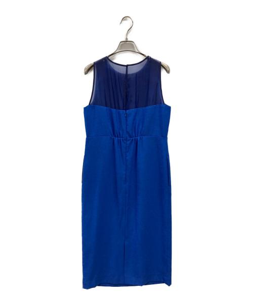 La TOTALITE（ラ ト―タリテ）La TOTALITE (ラ ト―タリテ) バックシャンアイラインワンピース ブルー サイズ:38の古着・服飾アイテム