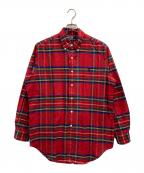 POLO RALPH LAURENポロ・ラルフローレン）の古着「チェックBDシャツ」｜レッド
