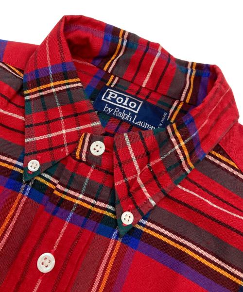 POLO RALPH LAUREN（ポロ・ラルフローレン）POLO RALPH LAUREN (ポロ・ラルフローレン) チェックBDシャツ レッド サイズ:Lの古着・服飾アイテム