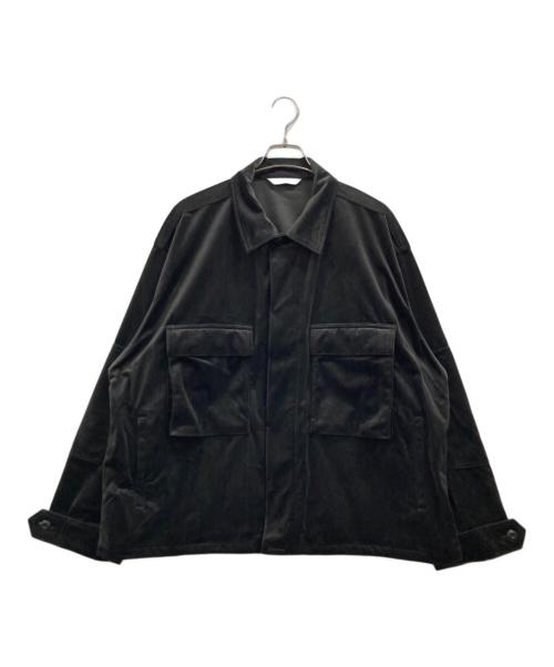 JOURNAL STANDARD（ジャーナルスタンダード）JOURNAL STANDARD (ジャーナルスタンダード) トリコット ベロア フェード BDU シャツジャケット ブラウン サイズ:Lの古着・服飾アイテム