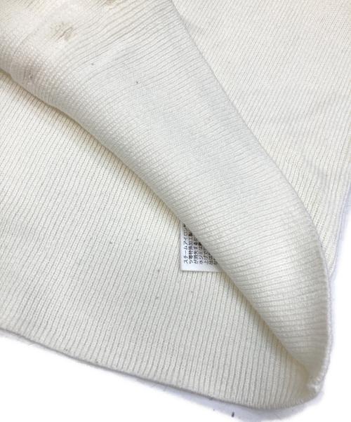 SHISHIKUI（シシクイ）SHISHIKUI (シシクイ) open collarニットカーディガン ホワイト サイズ:FREEの古着・服飾アイテム