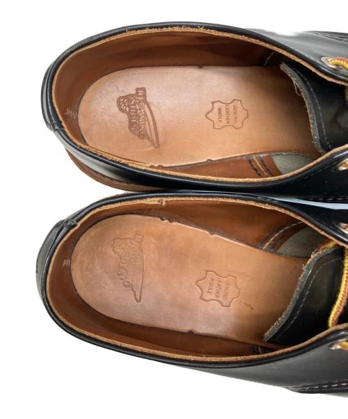 RED WING（レッドウィング）RED WING (レッドウィング) ワークオックスフォード・ラウンドトゥ ブラック サイズ:27.5の古着・服飾アイテム