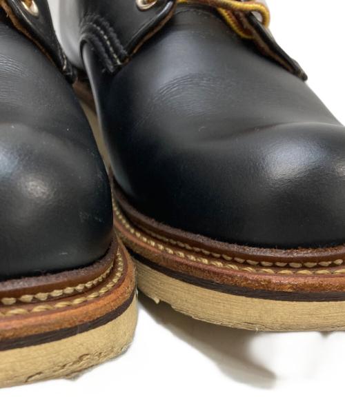 RED WING（レッドウィング）RED WING (レッドウィング) ワークオックスフォード・ラウンドトゥ ブラック サイズ:27.5の古着・服飾アイテム