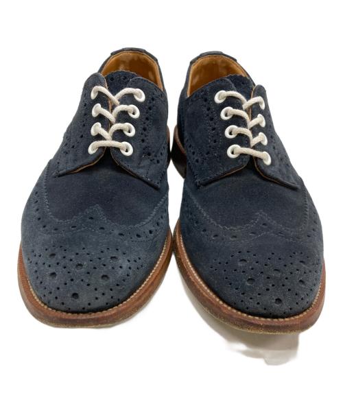 Tricker's（トリッカーズ）Tricker's (トリッカーズ) スエードウィングチップシューズ ネイビー サイズ:8Wの古着・服飾アイテム