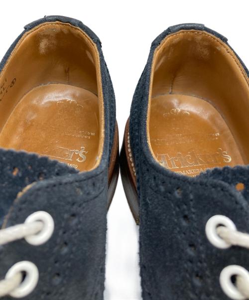 Tricker's（トリッカーズ）Tricker's (トリッカーズ) スエードウィングチップシューズ ネイビー サイズ:8Wの古着・服飾アイテム