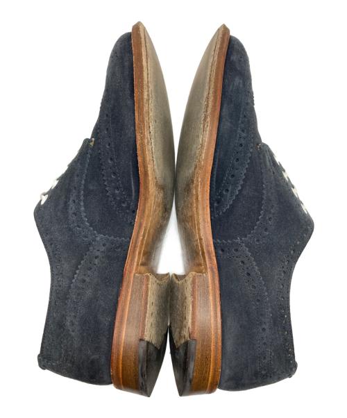 Tricker's（トリッカーズ）Tricker's (トリッカーズ) スエードウィングチップシューズ ネイビー サイズ:8Wの古着・服飾アイテム