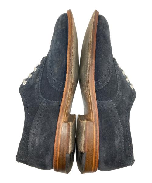 Tricker's（トリッカーズ）Tricker's (トリッカーズ) スエードウィングチップシューズ ネイビー サイズ:8Wの古着・服飾アイテム