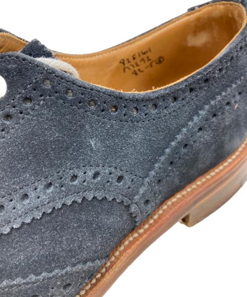 Tricker's（トリッカーズ）Tricker's (トリッカーズ) スエードウィングチップシューズ ネイビー サイズ:8Wの古着・服飾アイテム