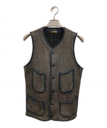 BROWN'S BEACH JACKET（ブラウンズビーチジャケット）の古着「524"LOW NECK VEST"」｜ブラウン