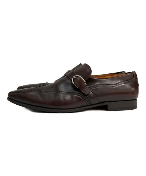 Santoni（サントーニ）Santoni (サントーニ) モンクストラップシューズ ブラウン サイズ:SIZE6の古着・服飾アイテム