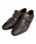 Santoni（サントーニ）の古着「モンクストラップシューズ」｜ブラウン