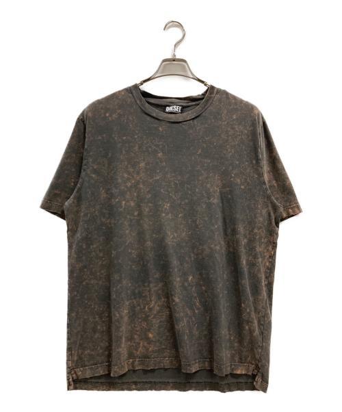 DIESEL（ディーゼル）DIESEL (ディーゼル) タイダイTシャツ ブラウン サイズ:Lの古着・服飾アイテム