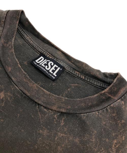 DIESEL（ディーゼル）DIESEL (ディーゼル) タイダイTシャツ ブラウン サイズ:Lの古着・服飾アイテム
