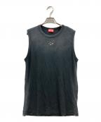 DIESELディーゼル）の古着「T-BRICO-NEW/ノースリーブカットソー」｜グレー