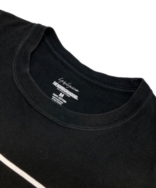 NEIGHBORHOOD（ネイバーフッド）NEIGHBORHOOD (ネイバーフッド) Yohji Yamamoto pour homme (ヨウジヤマモト プールオム) プリントショートスリーブ ブラック サイズ:Mの古着・服飾アイテム