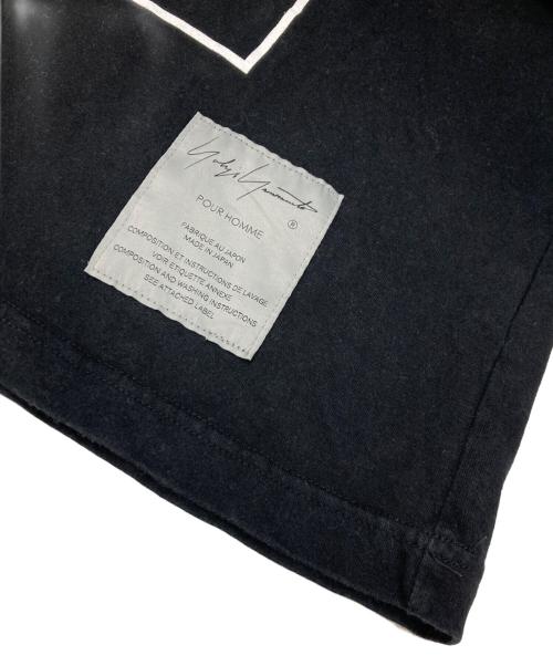 NEIGHBORHOOD（ネイバーフッド）NEIGHBORHOOD (ネイバーフッド) Yohji Yamamoto pour homme (ヨウジヤマモト プールオム) プリントショートスリーブ ブラック サイズ:Mの古着・服飾アイテム