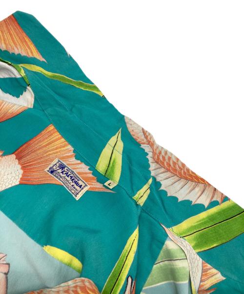 Sun Surf（サンサーフ）Sun Surf (サンサーフ) SPECIAL EDITION “ RED SNAPPER”アロハシャツ ブルー サイズ:Lの古着・服飾アイテム