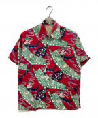 Sun Surfサンサーフ）の古着「レーヨンアロハシャツ」｜グリーン×レッド