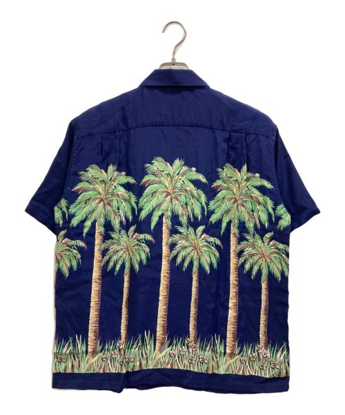 Sun Surf（サンサーフ）Sun Surf (サンサーフ) アロハシャツ グリーン×ネイビー サイズ:Lの古着・服飾アイテム