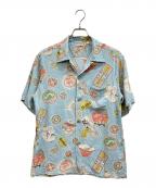 Sun Surfサンサーフ）の古着「アロハシャツ」｜ブルー