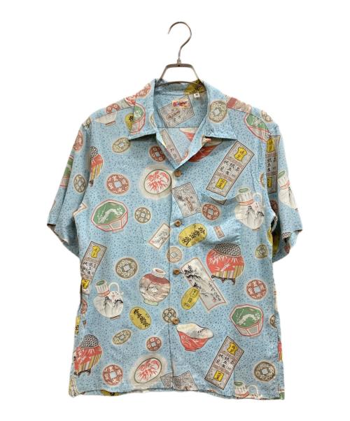 Sun Surf（サンサーフ）Sun Surf (サンサーフ) アロハシャツ ブルー サイズ:Mの古着・服飾アイテム