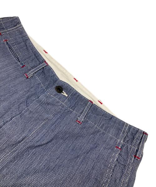 SUGAR CANE（シュガーケーン）SUGAR CANE (シュガーケーン) ヒッコリーパンツ ホワイト×ネイビー サイズ:W34×L34の古着・服飾アイテム