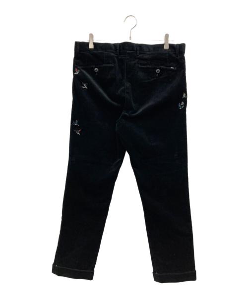 POLO RALPH LAUREN（ポロ・ラルフローレン）POLO RALPH LAUREN (ポロ・ラルフローレン) ストレッチ スリム フィット スキーヤー コーデュロイ パンツ ブラック サイズ:34/32の古着・服飾アイテム