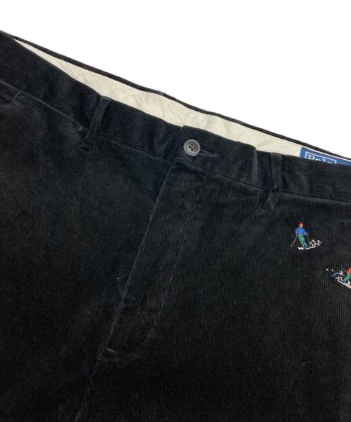POLO RALPH LAUREN（ポロ・ラルフローレン）POLO RALPH LAUREN (ポロ・ラルフローレン) ストレッチ スリム フィット スキーヤー コーデュロイ パンツ ブラック サイズ:34/32の古着・服飾アイテム