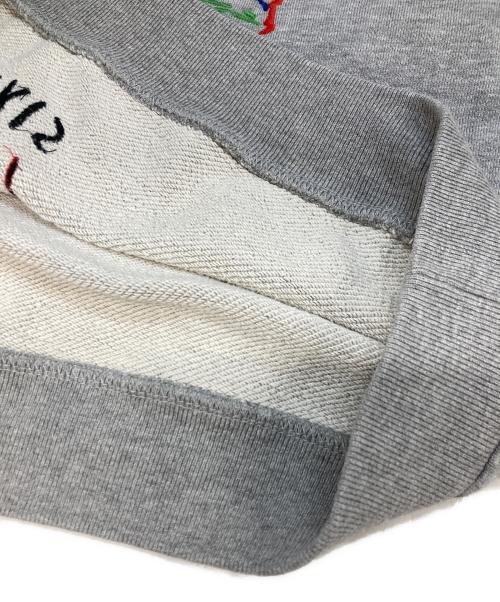 maison kitsune（メゾンキツネ）maison kitsune (メゾンキツネ) フォックス刺繍トレーナー グレー サイズ:Sの古着・服飾アイテム