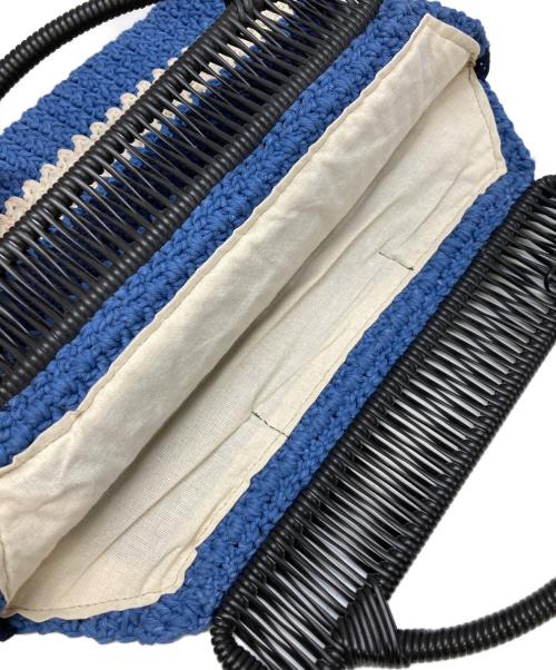 MARNI（マルニ）MARNI (マルニ) コットンクロシェバッグ ブルーの古着・服飾アイテム