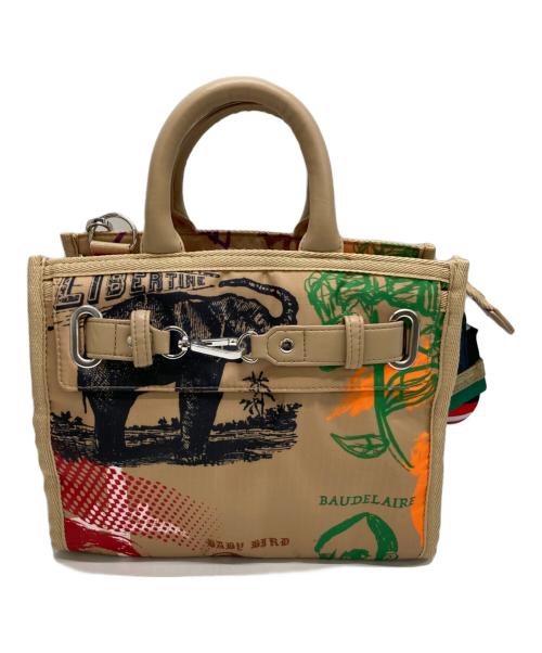 Libertine（リバティーン）Libertine (リバティーン) LeSportsac (レスポートサック) コラボ2WAYハンドバッグ ベージュの古着・服飾アイテム