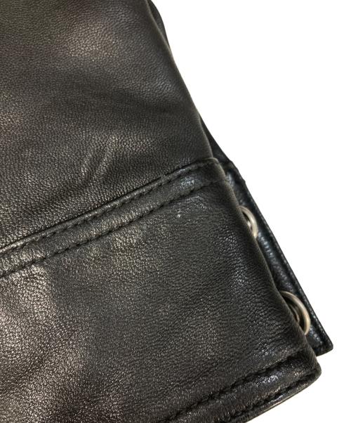 collars（カラーズ）collars (カラーズ) ゴートスキンレザージャケット ブラック サイズ:Lの古着・服飾アイテム