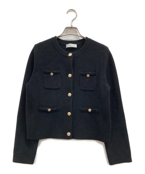 CELFORD（セルフォード）CELFORD (セルフォード) ニットカーデ＆ミニワンピース ブラック サイズ:36の古着・服飾アイテム