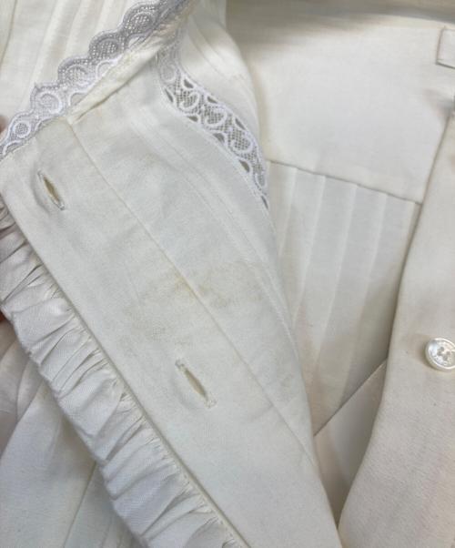 Chloe（クロエ）Chloe (クロエ) ピンタックリネンコットンブラウス ホワイト サイズ:36の古着・服飾アイテム