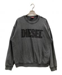DIESEL（ディーゼル）の古着「S-Boxt-Raw-V1 /ロゴスウェット」｜グレー